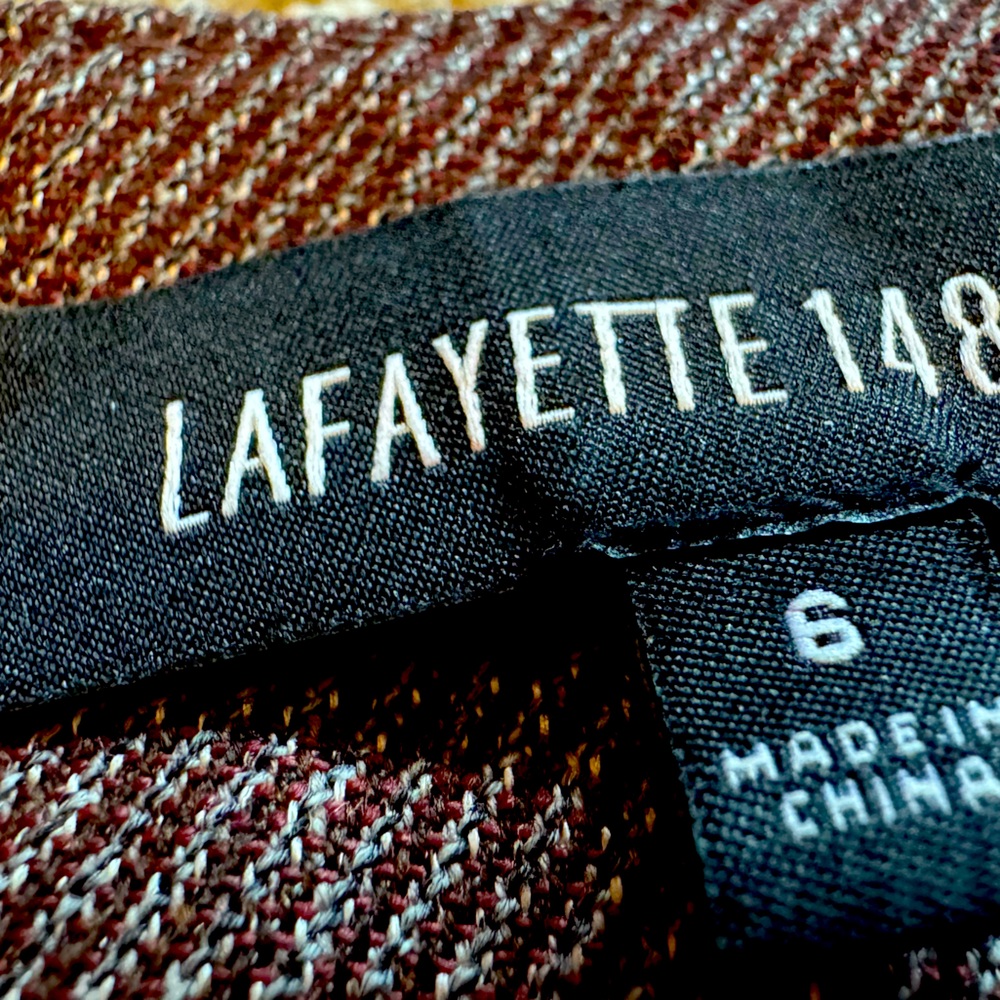 Lafayette 148 New York Wool dress pants size 6 petite maroon